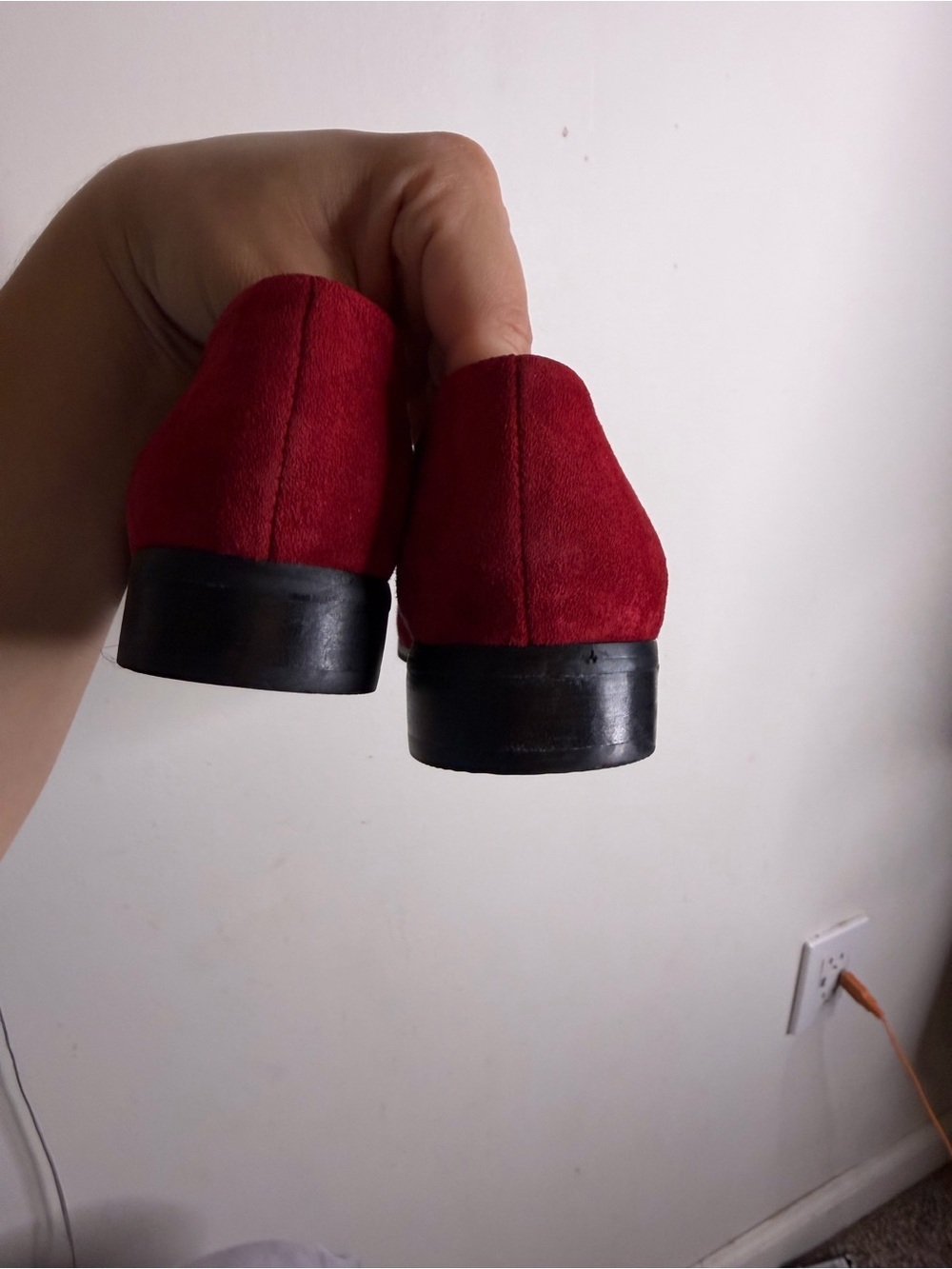 J. Jill Red Suede Women's Loafers - Picture 9 of 9